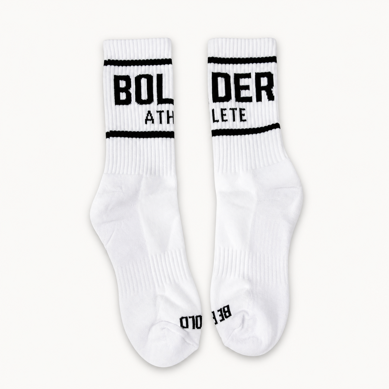White Bolder Athlete socks product photo